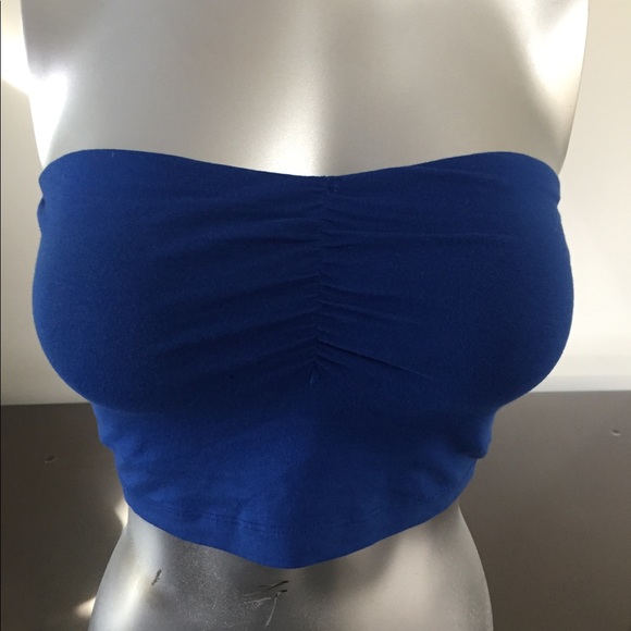 Express Tops - S express blue crop top